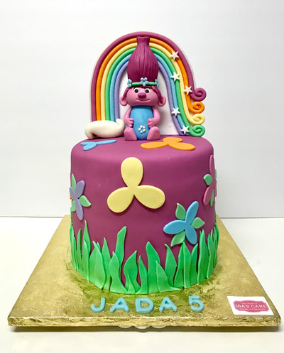 Dreamworks Trolls Birthday Cake