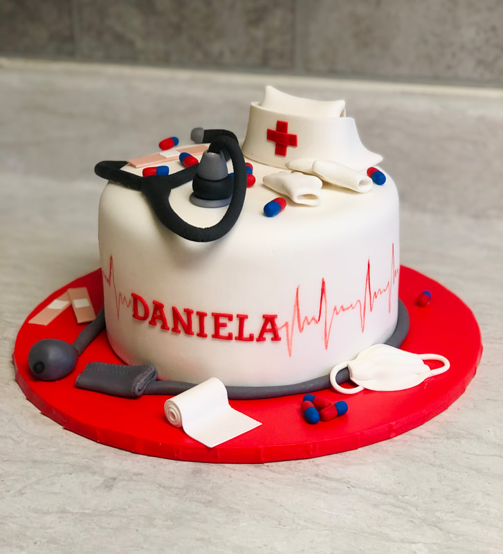 Cake for Nurses, Doctor Cake, Cake for Medicine Graduation