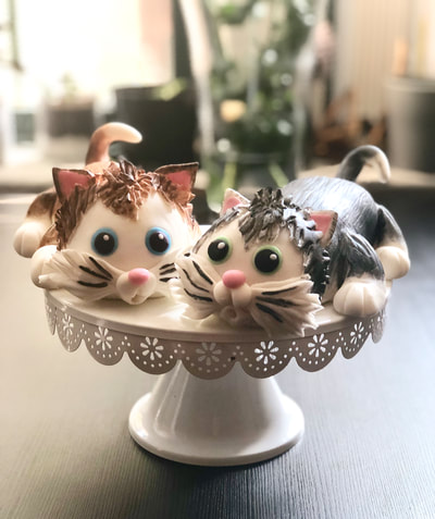 3D Sugar Cat Figures