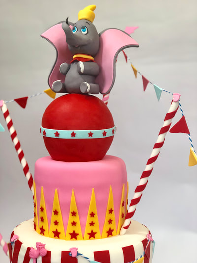 Disney Dumbo Baby Shower Cake