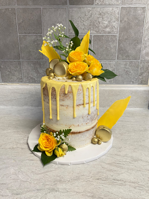 Yellow Naked Cake